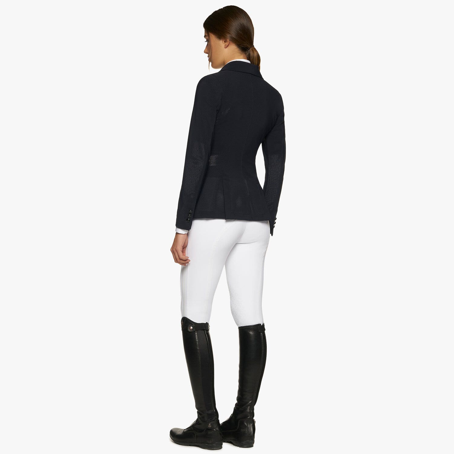 Cavalleria Toscana All over perforated competition women's jacket NAVY-3