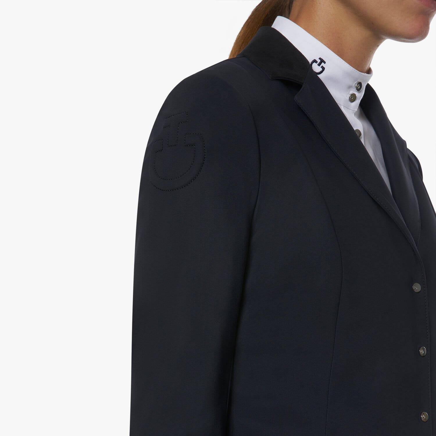 Cavalleria Toscana Women's zip riding jacket NAVY-4