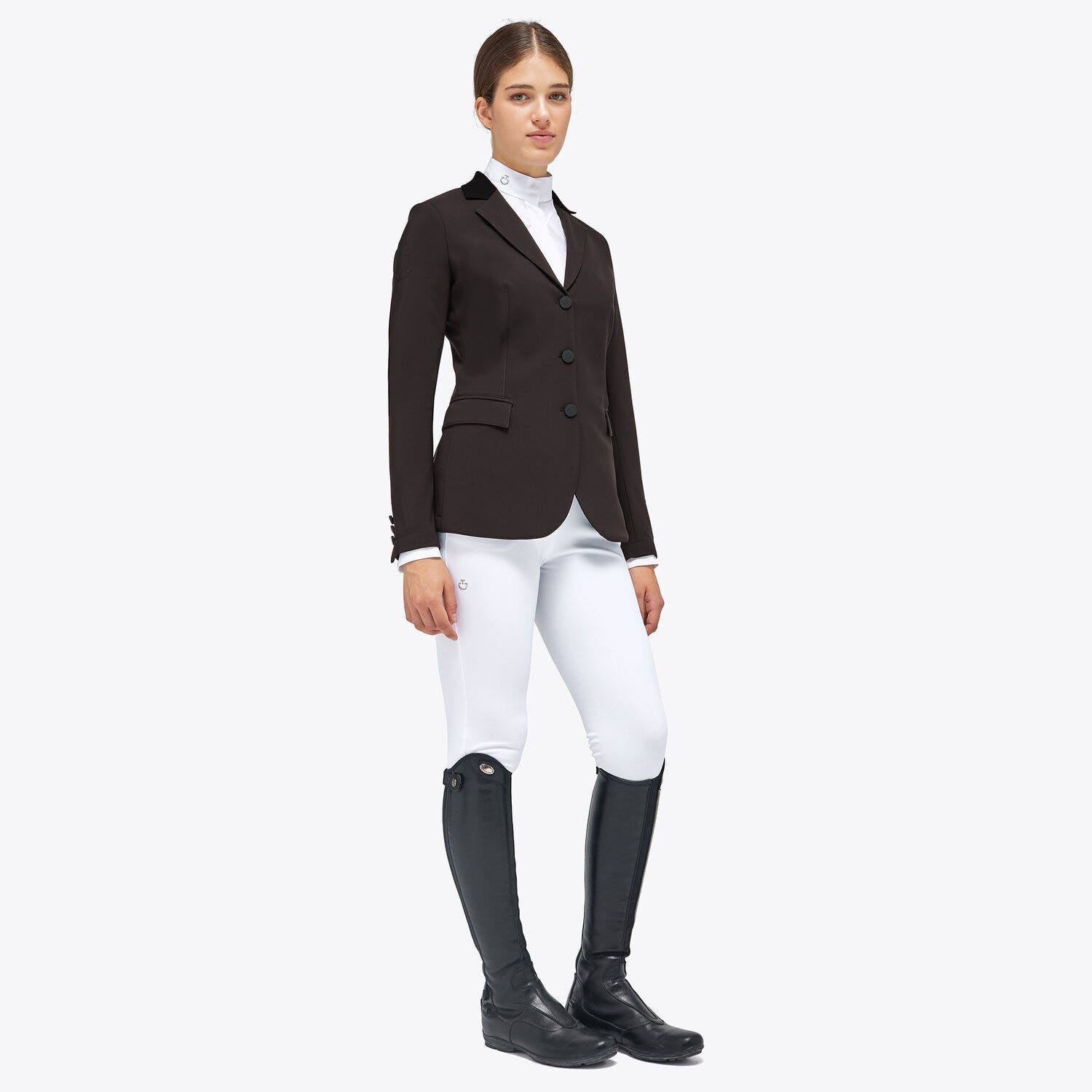 Cavalleria Toscana Women’s competition jacket ESPRESSO-1