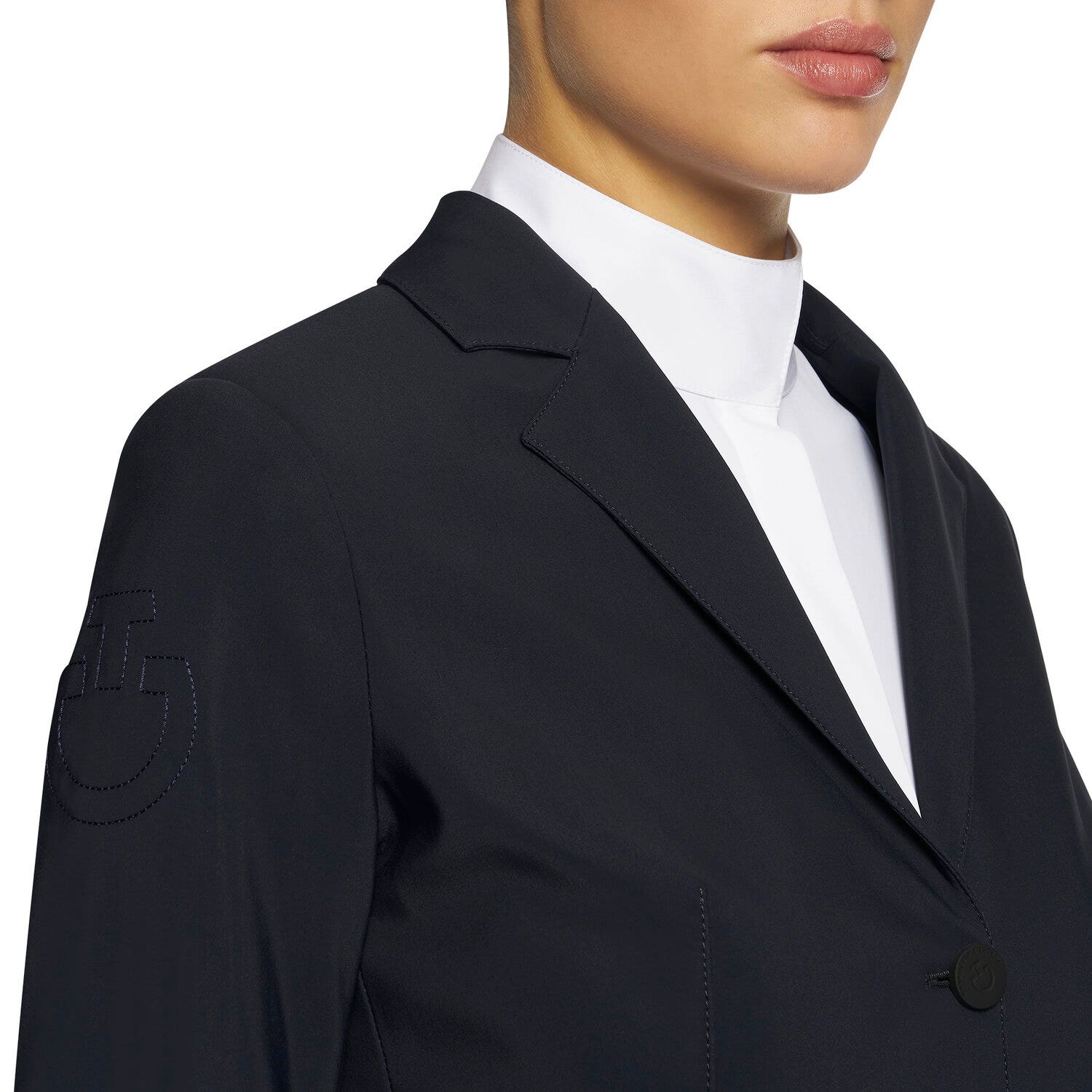 Cavalleria Toscana Women's jacket in jersey NAVY-3