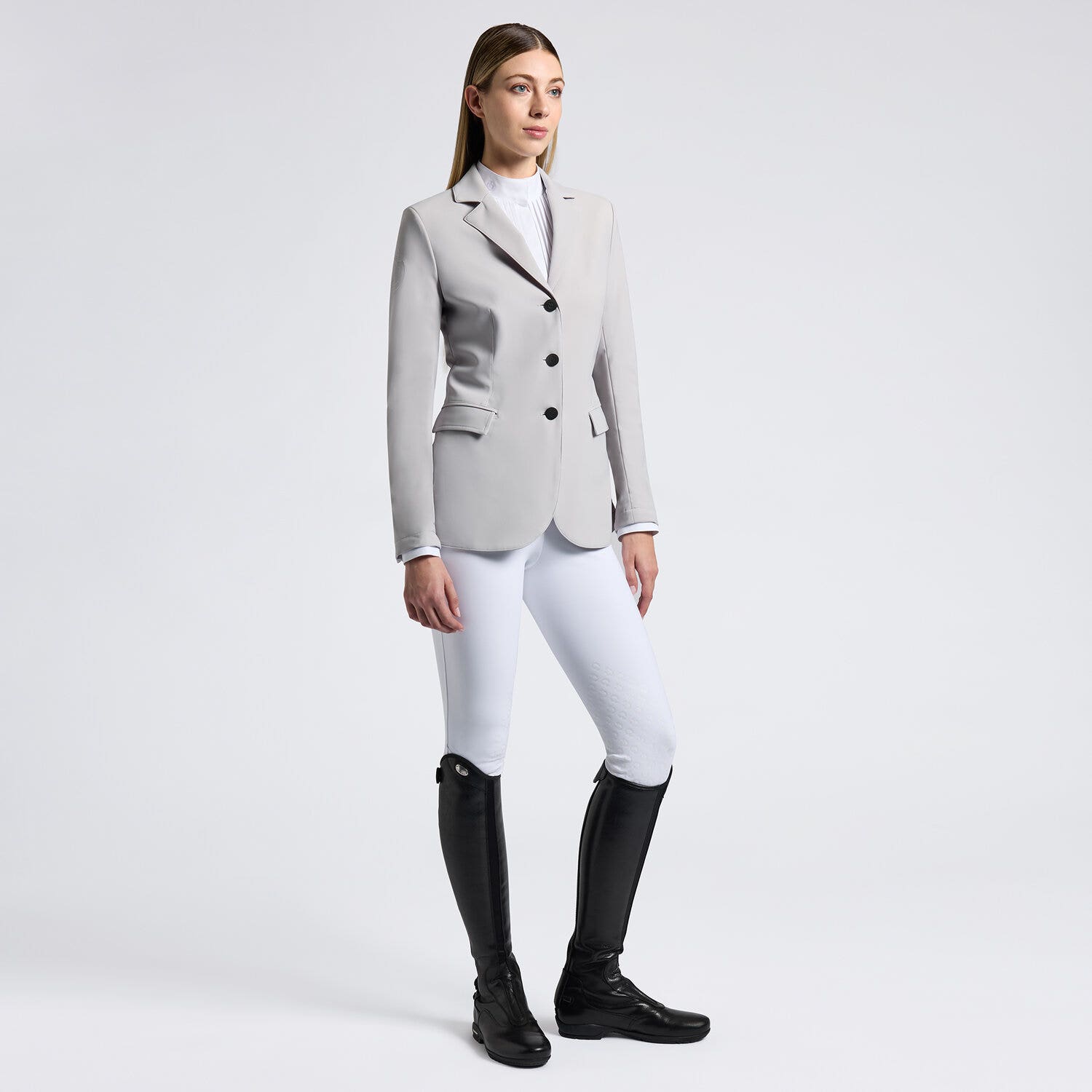 Cavalleria Toscana Cavalleria Toscana Women's competition jacket LIGHT GREY-1