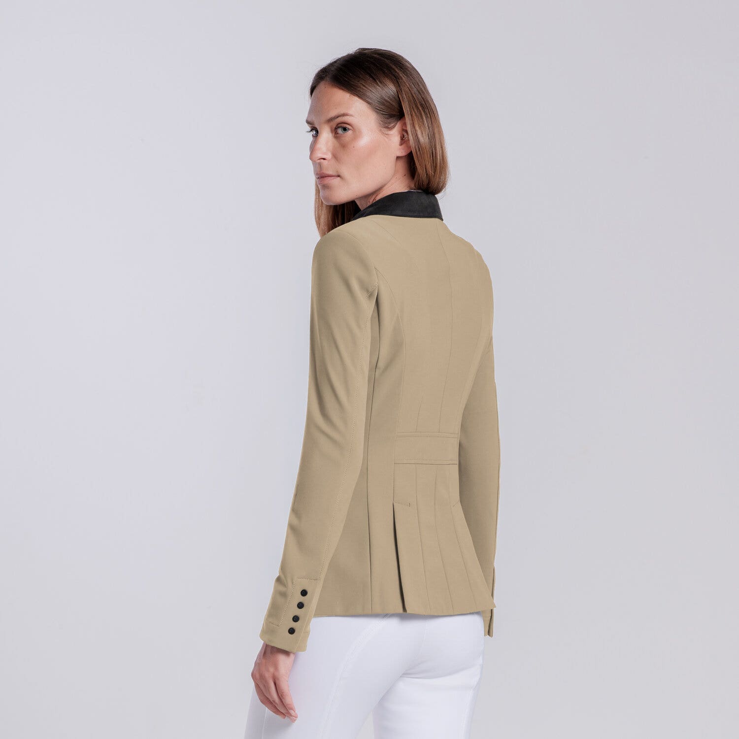 Cavalleria Toscana Women’s competition jacket with zip ALUMINUM-3
