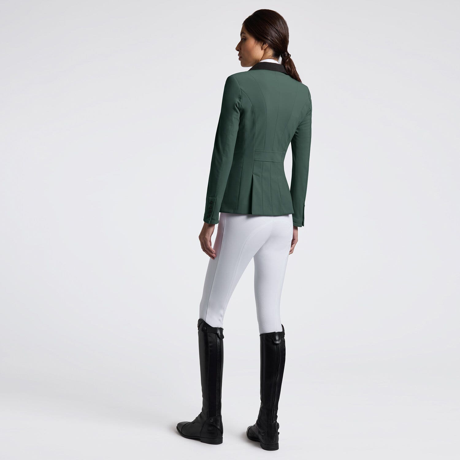 Cavalleria Toscana Cavalleria Toscana Women's Competition zip riding jacket JUNGLE GREEN-2