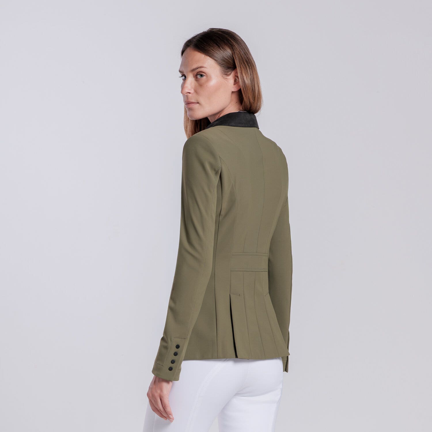 Cavalleria Toscana Women’s competition jacket with zip WINTER MOSS-3