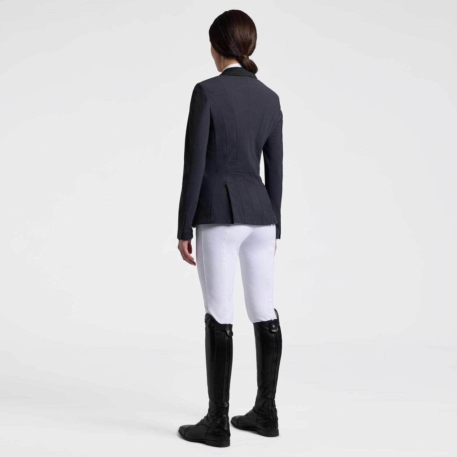 Cavalleria Toscana Cavalleria Toscana Women's Competition zip riding jacket CHARCOAL-2