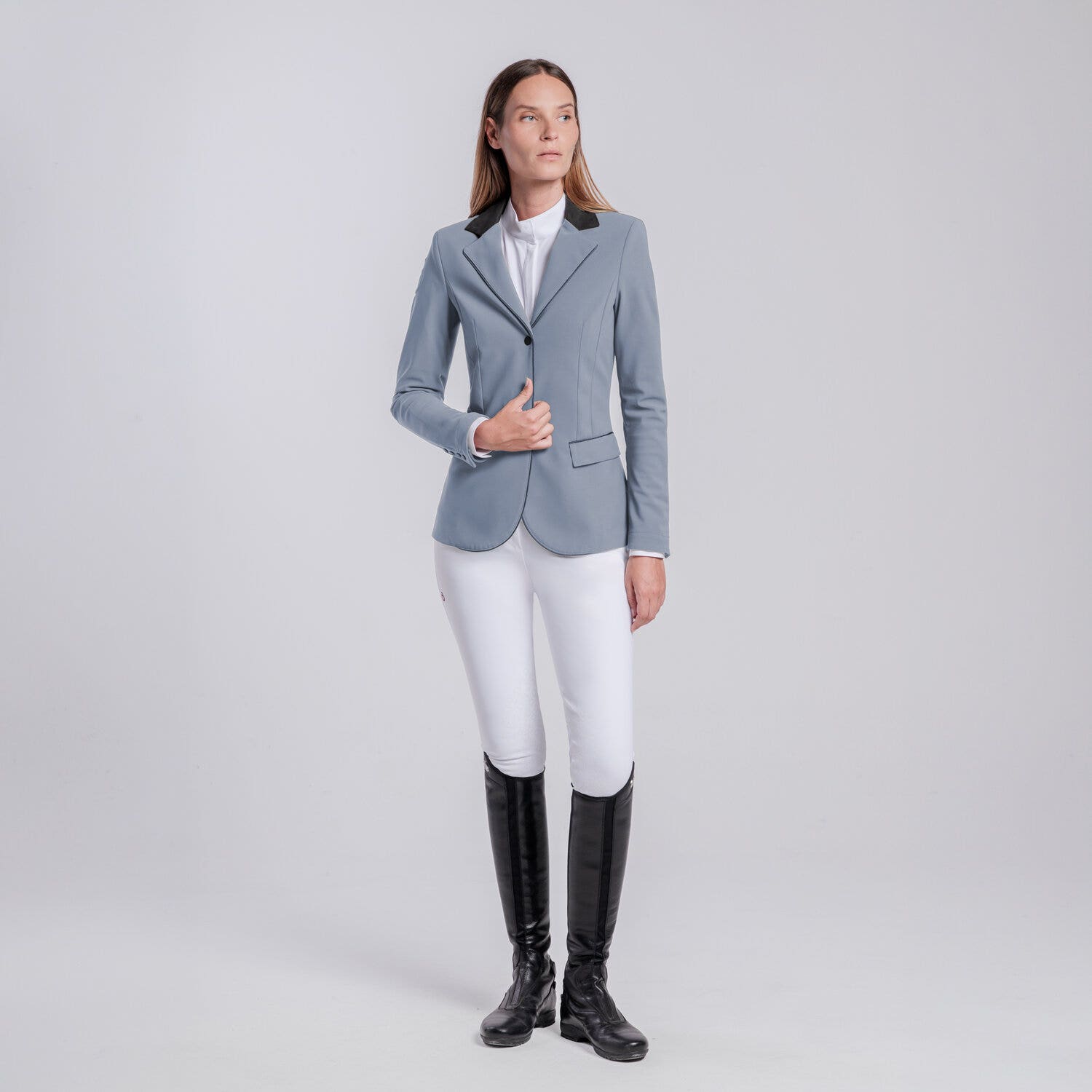 Cavalleria Toscana Women’s competition jacket with zip WINDWARD BLUE-1