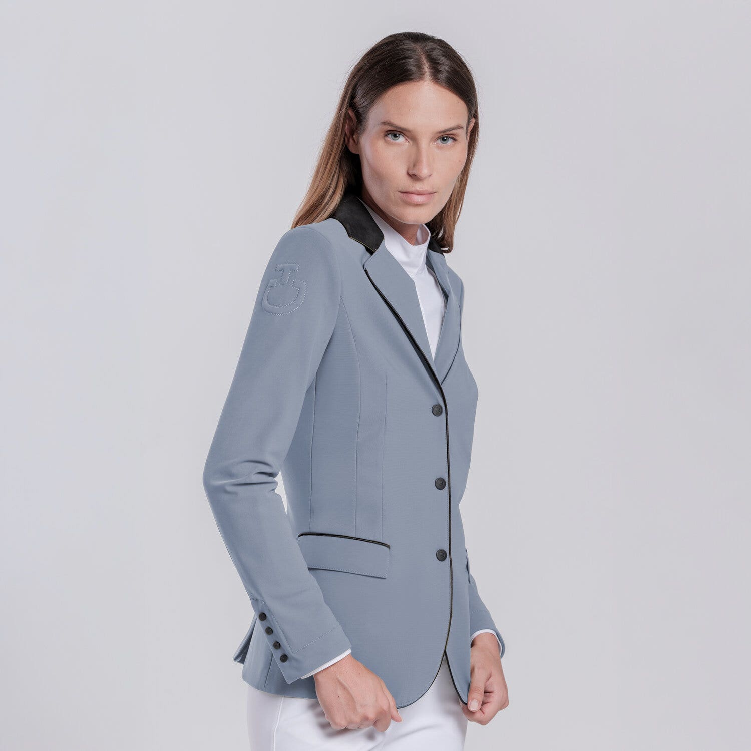 Cavalleria Toscana Women’s competition jacket with zip WINDWARD BLUE-2