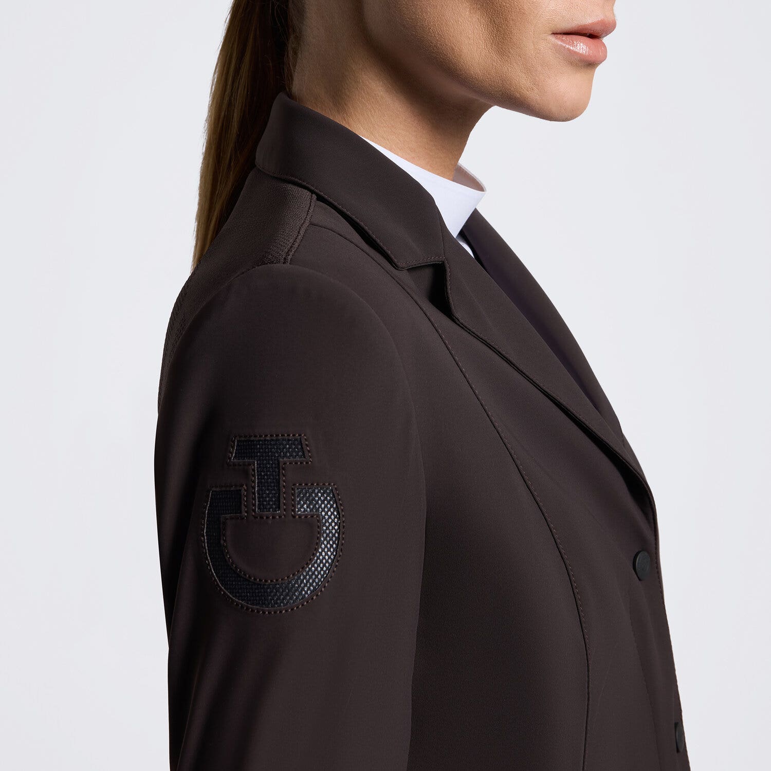 Cavalleria Toscana Women’s Revolution competition jacket ESPRESSO-3