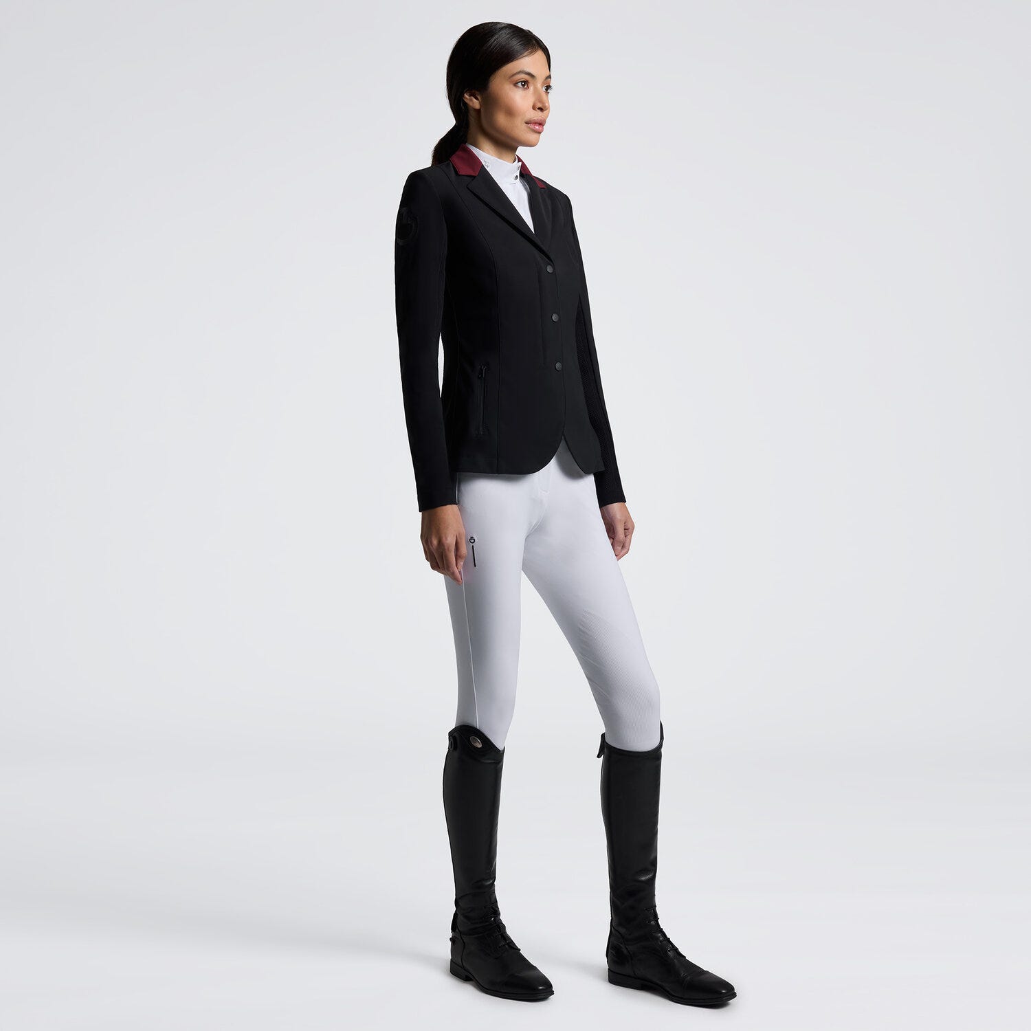 Cavalleria Toscana Women's Competition jacket with zip with inserts in technical mesh