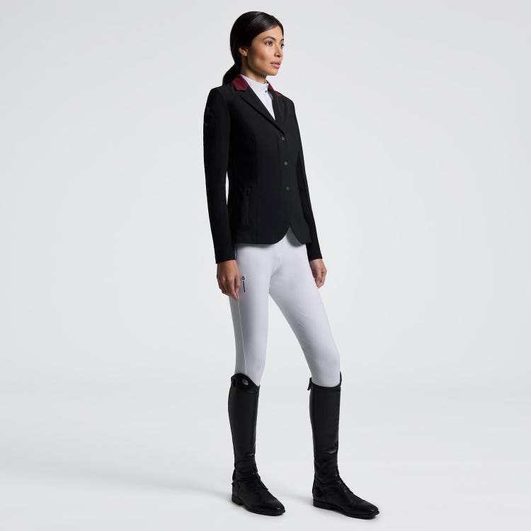 Cavalleria Toscana Women's Competition jacket with zip with inserts in technical mesh