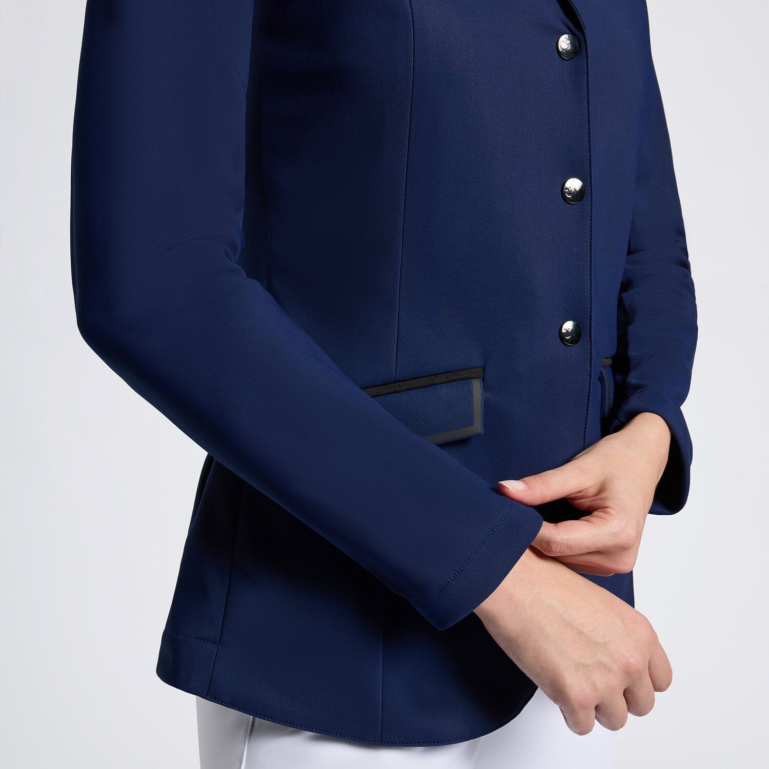 Cavalleria Toscana Cavalleria Toscana Women's Competition Jacket with zip ROYAL BLUE-4