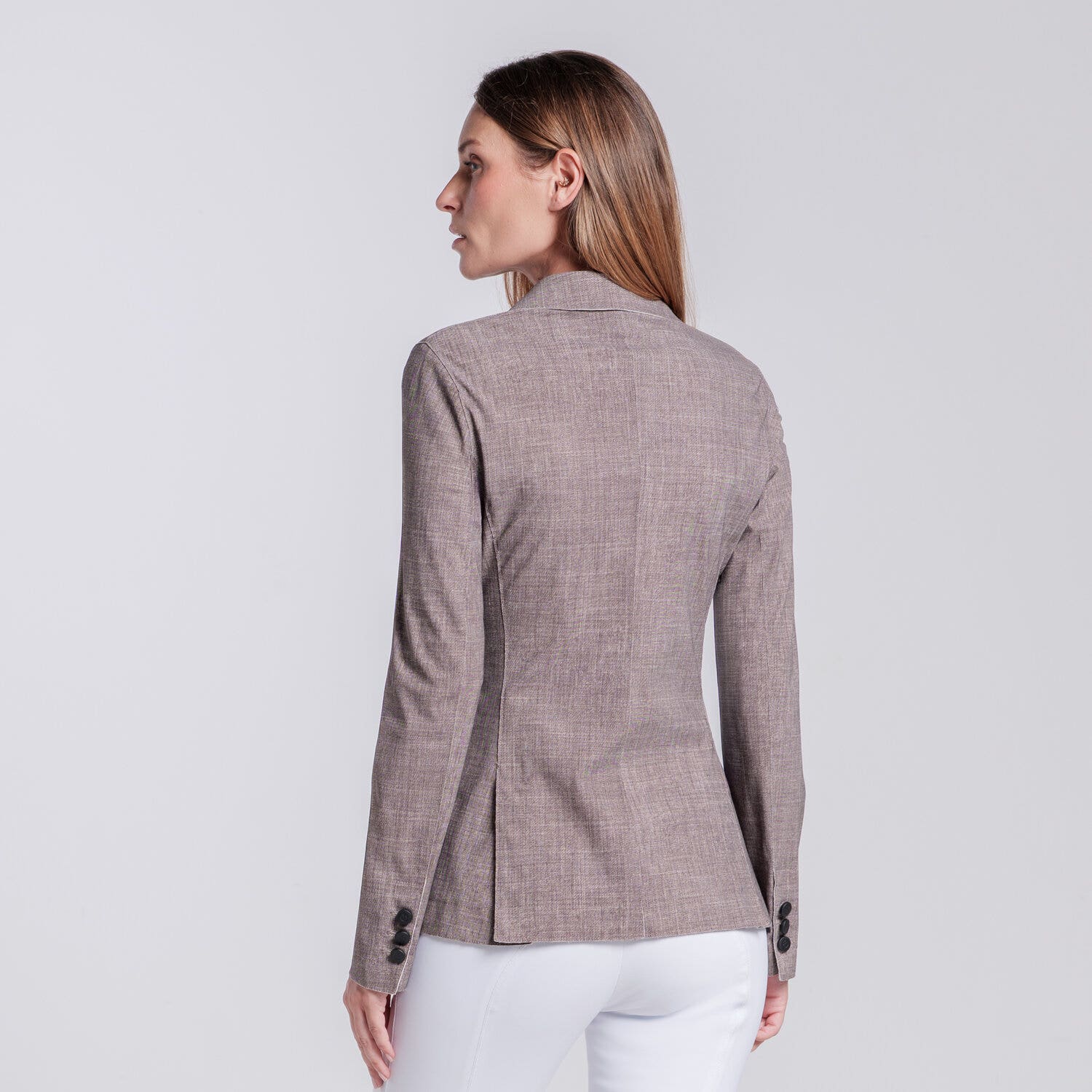 Cavalleria Toscana Women’s raw-cut jersey jacket PRINT TWEED-3