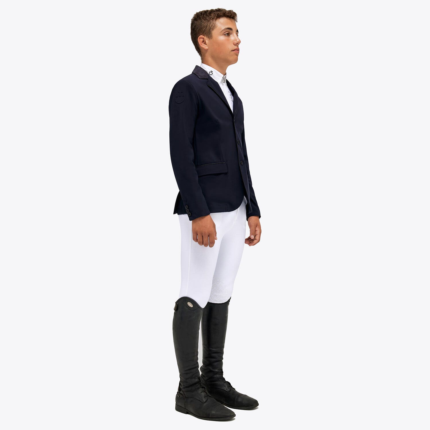 Cavalleria Toscana Boy's competition riding jacket. NAVY-2