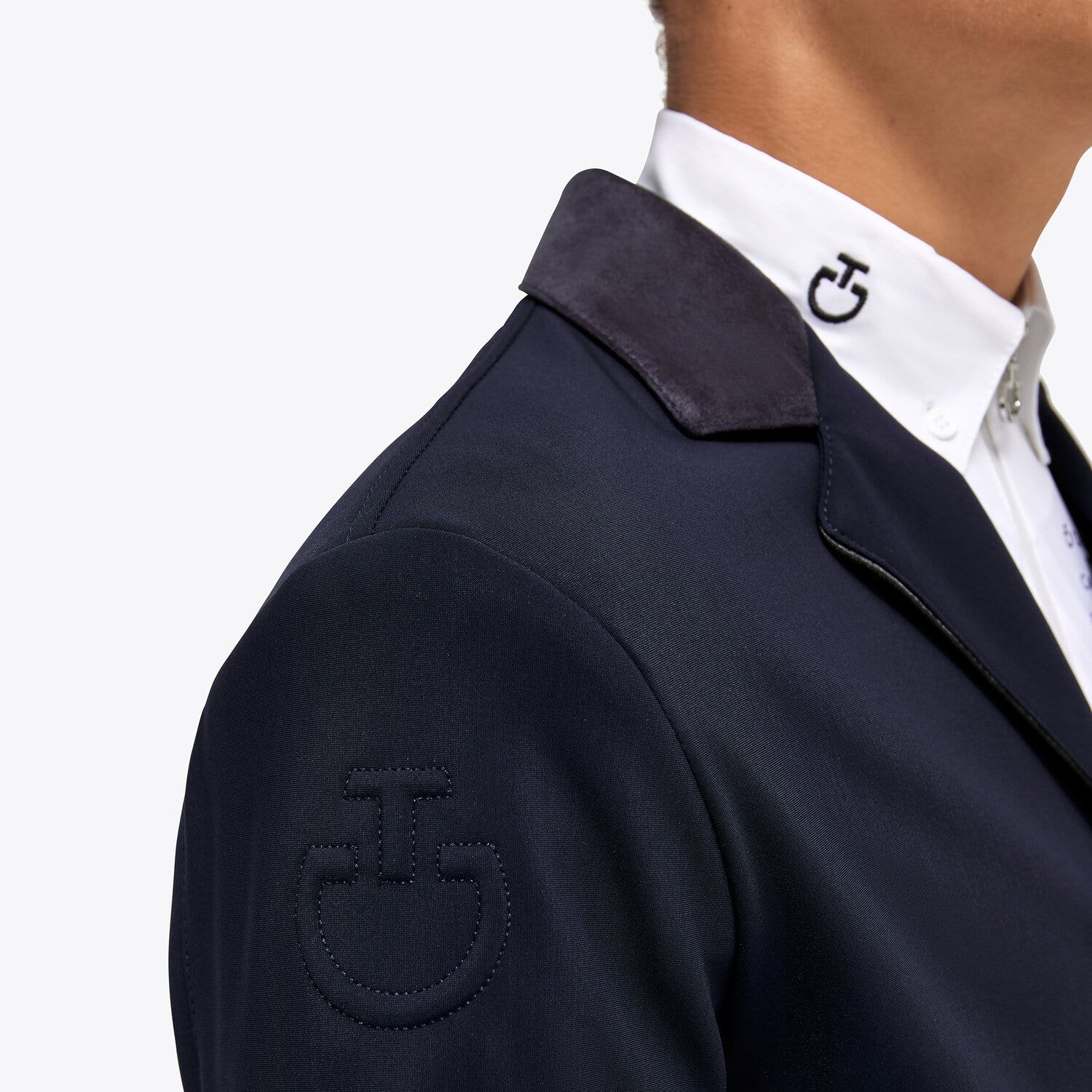 Cavalleria Toscana Boy's competition riding jacket. NAVY-4