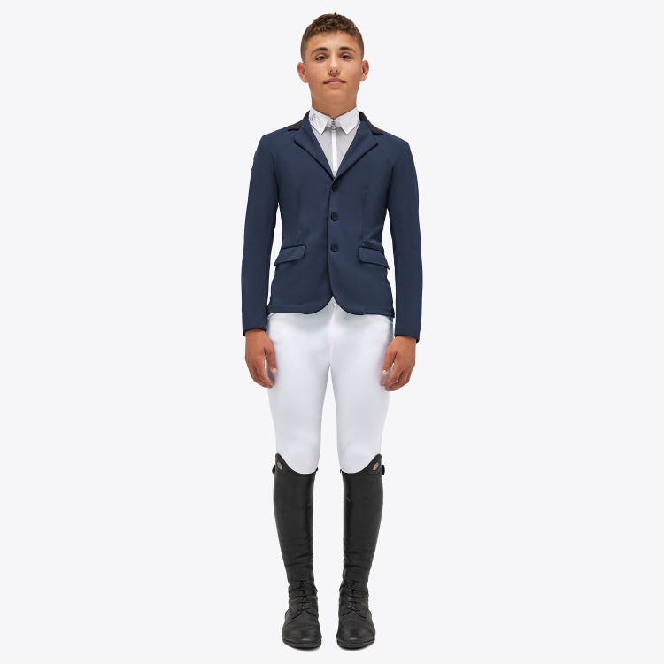 Cavalleria Toscana Giacca da concorso per bambino. ATLANTIC BLUE-1