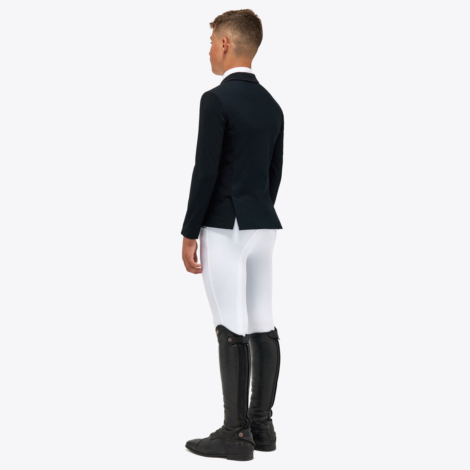 Cavalleria Toscana Boys’ jersey show coat BLACK-3