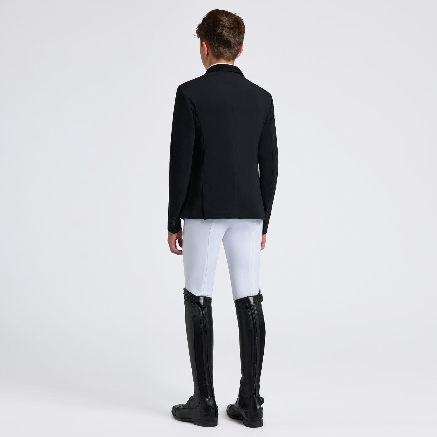 Cavalleria Toscana GP Boy's Zip Competition Jacket BLACK-2