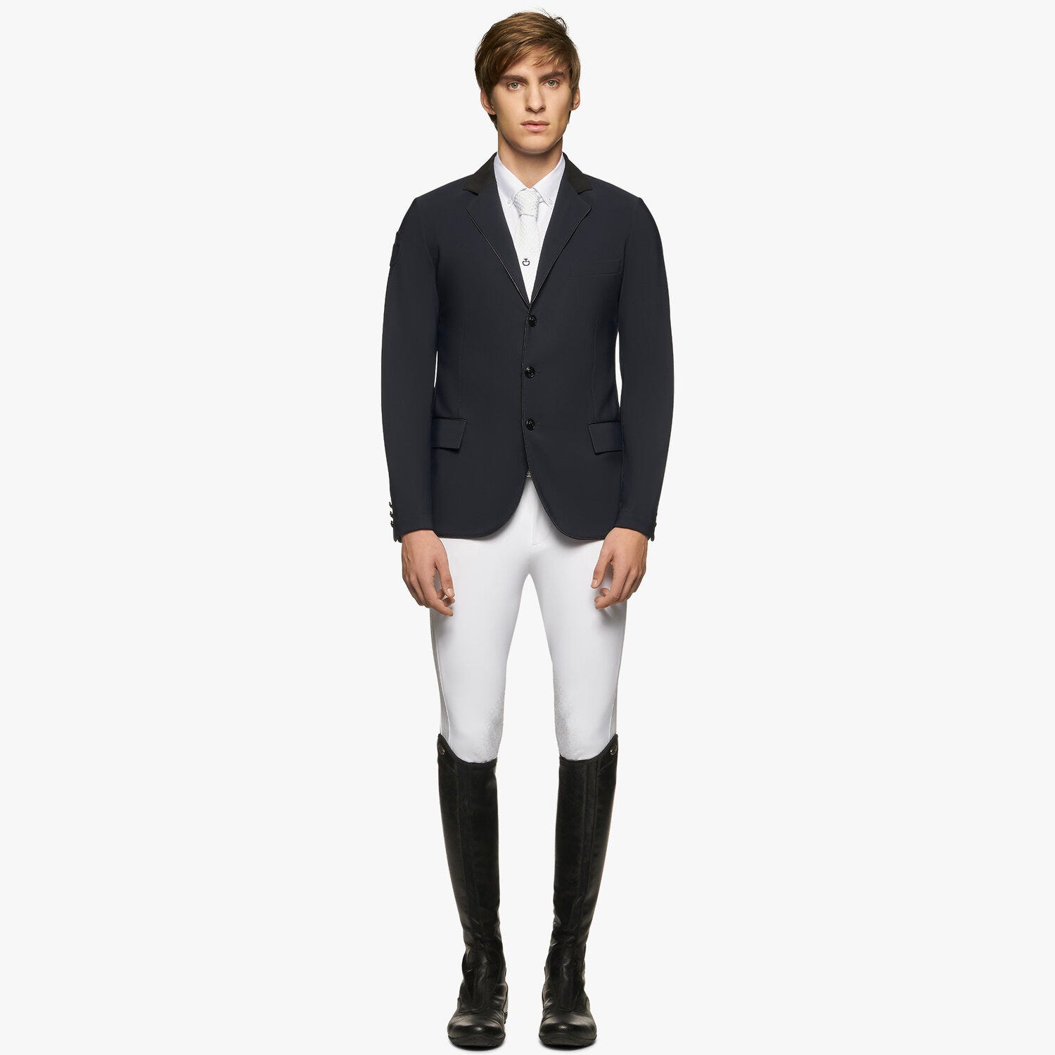 Cavalleria Toscana Lightweight men's riding jacket. NAVY-1