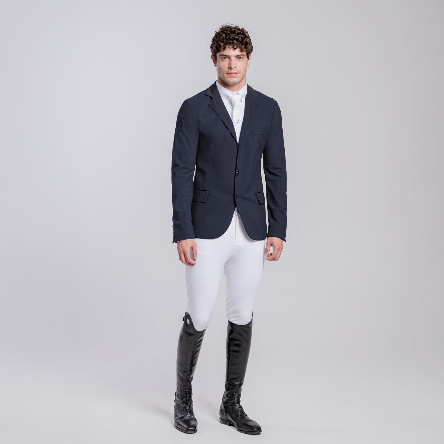 Cavalleria Toscana Lightweight men's riding jacket. NAVY-1