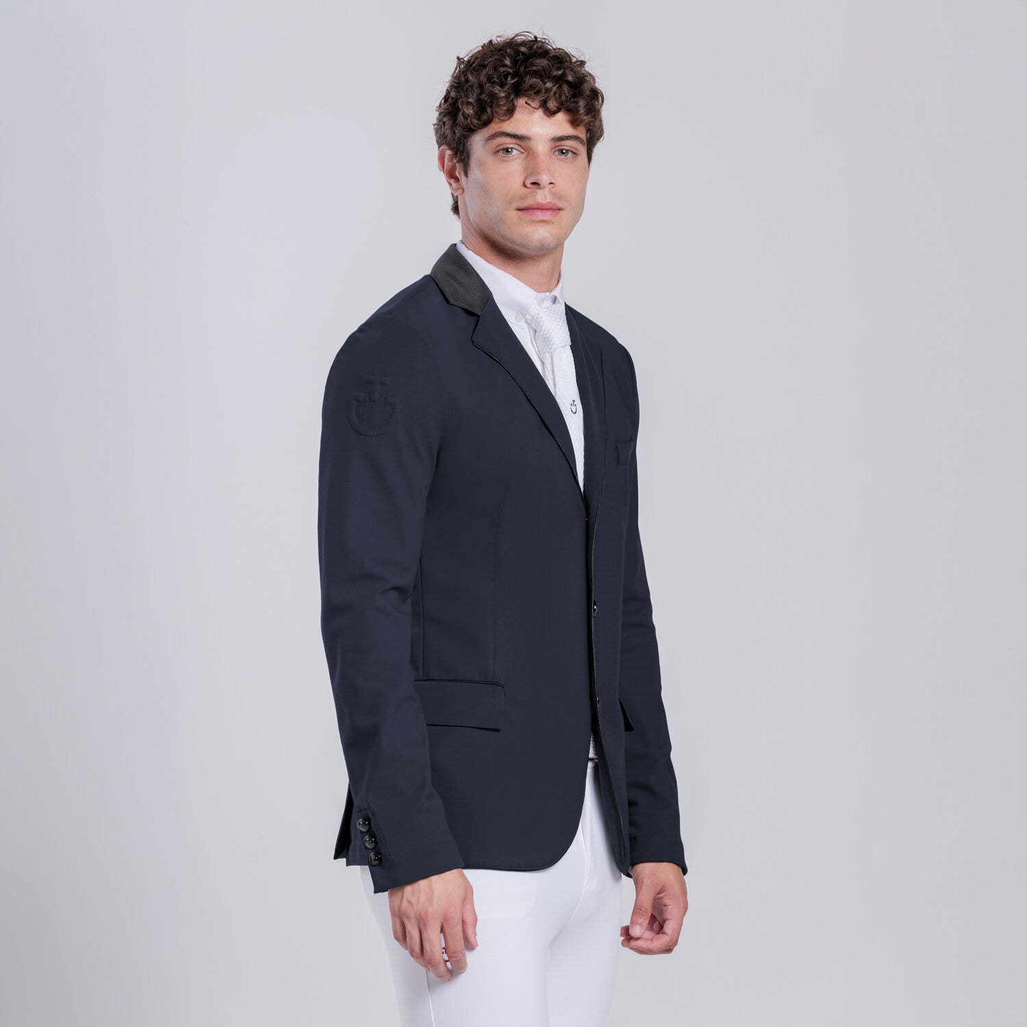 Cavalleria Toscana Lightweight men's riding jacket. NAVY-2
