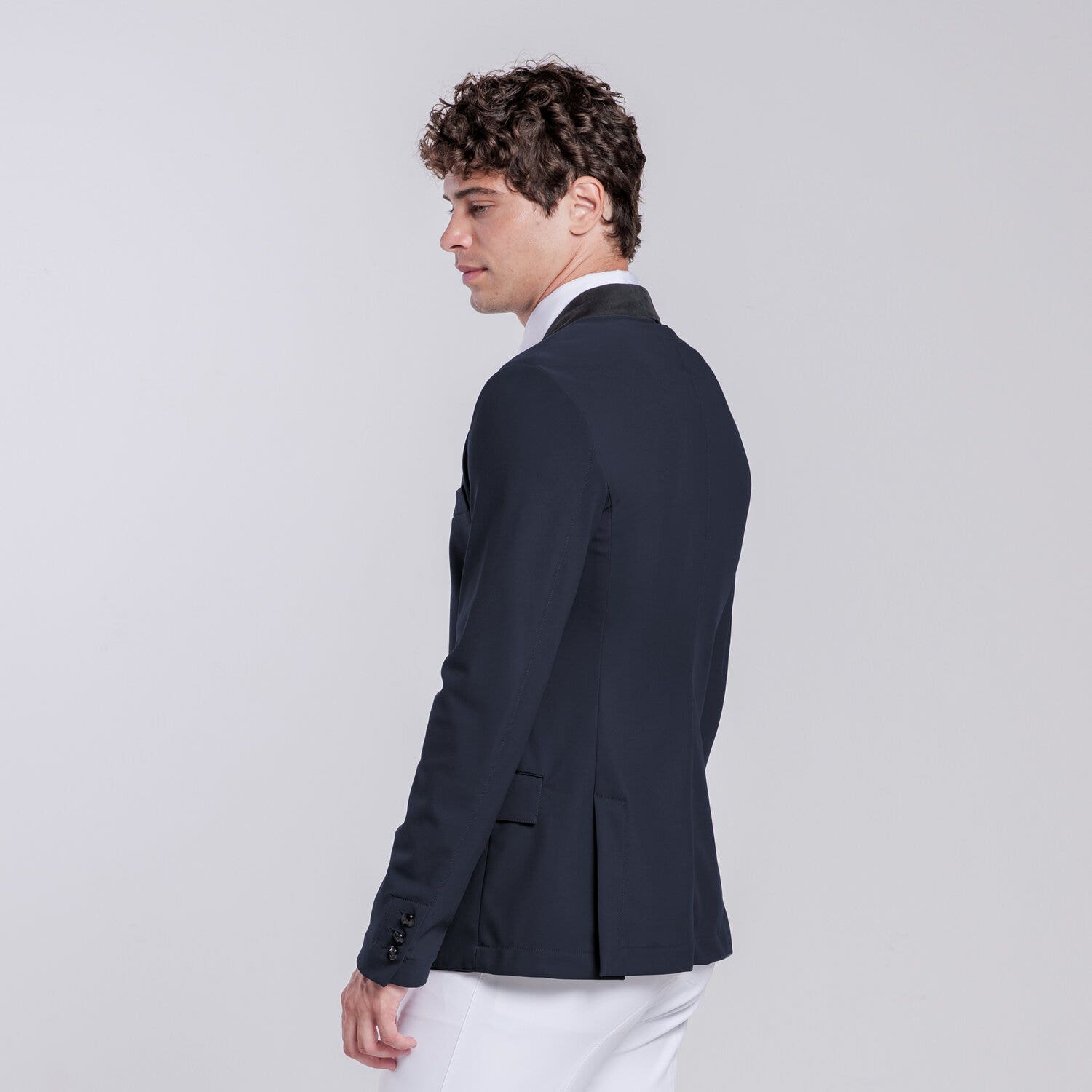 Cavalleria Toscana Lightweight men's riding jacket. NAVY-3