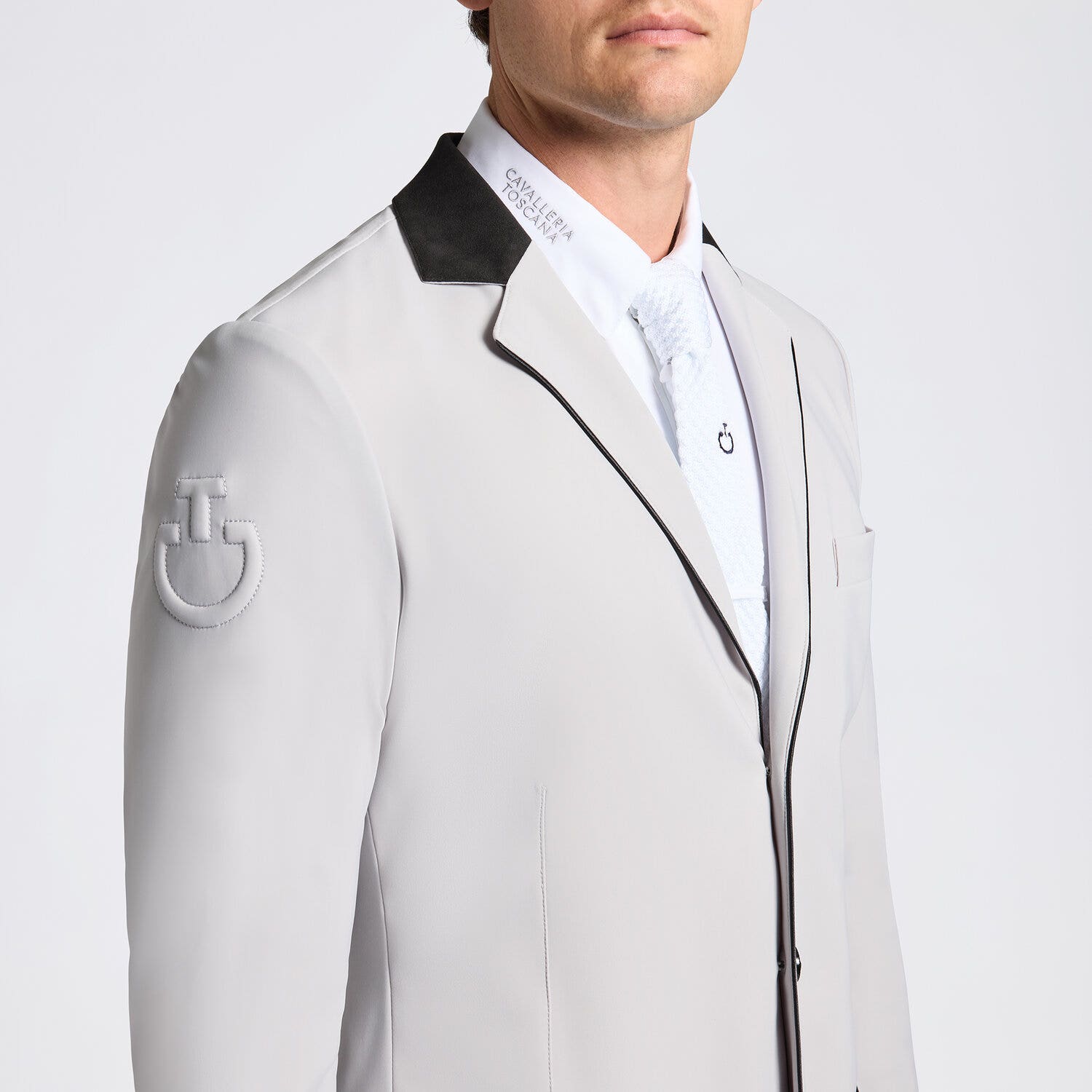 Cavalleria Toscana Cavalleria Toscana Men's competition jacket. LIGHT GREY-3