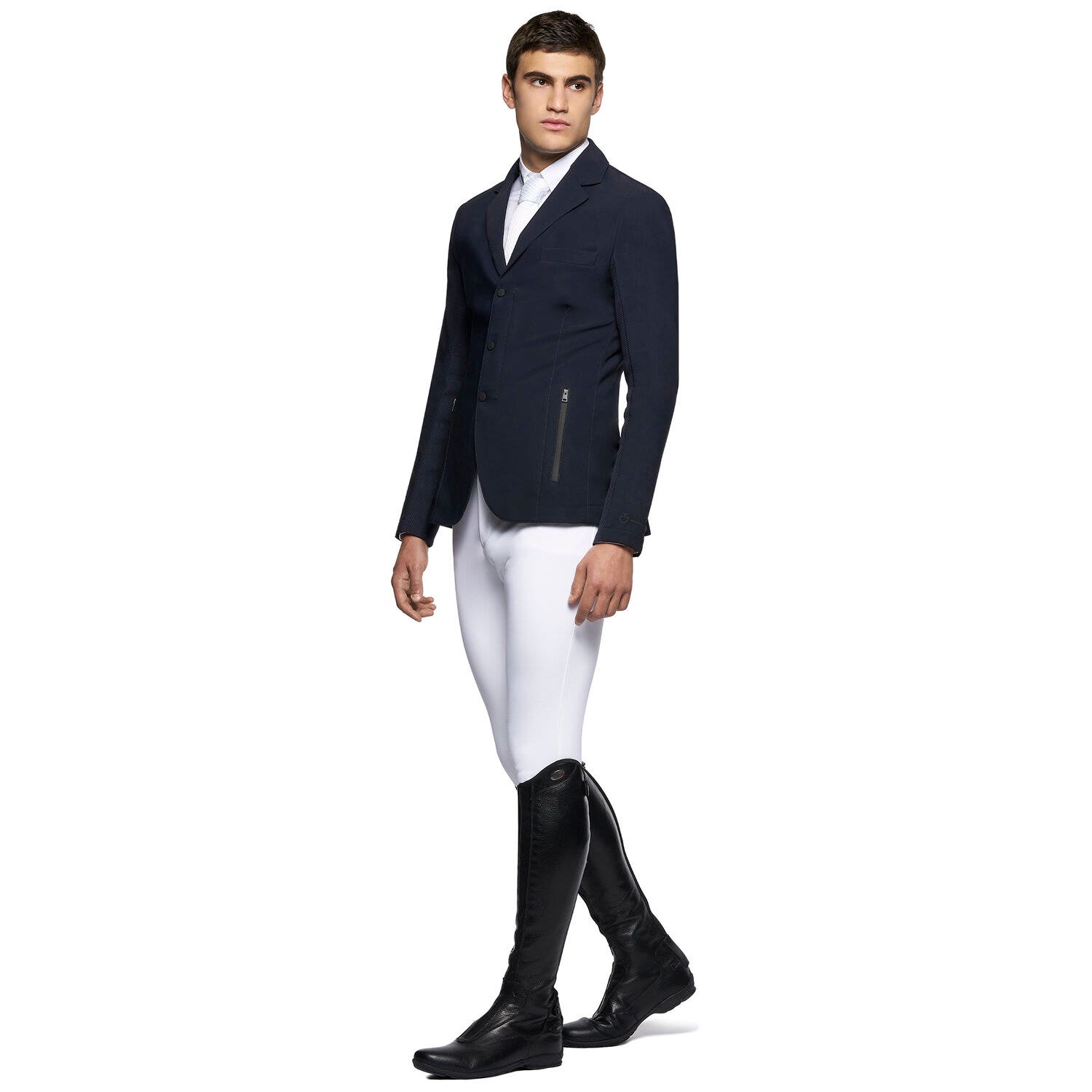 Cavalleria Toscana Lightweight men's riding jacket. NAVY-4