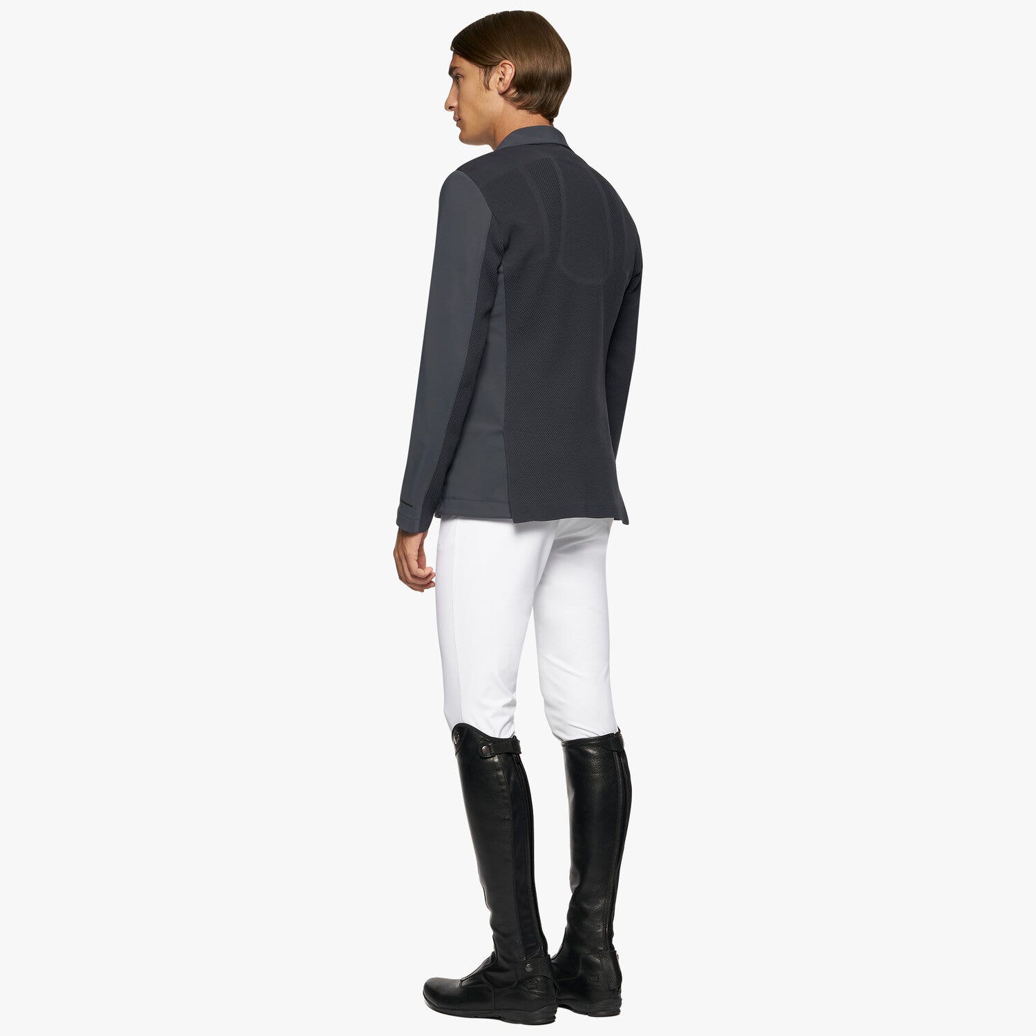Cavalleria Toscana Lightweight men's riding jacket. ANTHRACITE GREY-2