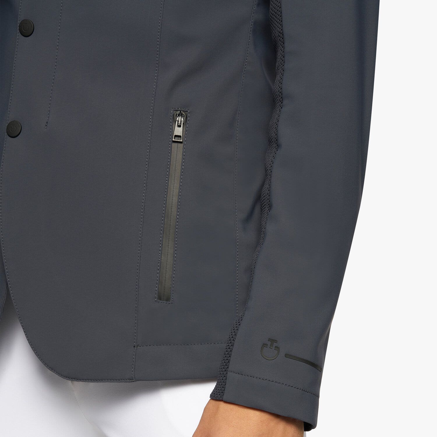 Cavalleria Toscana Lightweight men's riding jacket. ANTHRACITE GREY-6