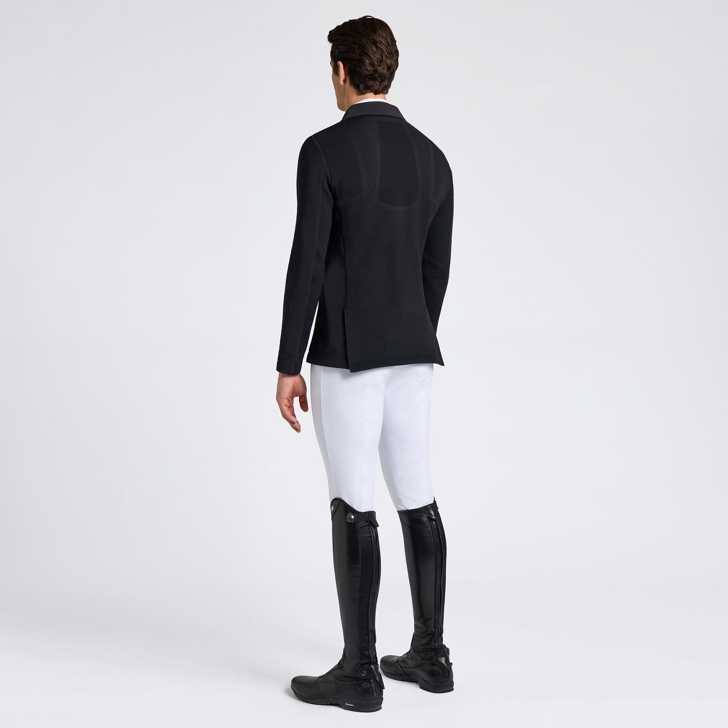 Cavalleria Toscana Lightweight men's riding jacket. BLACK-2