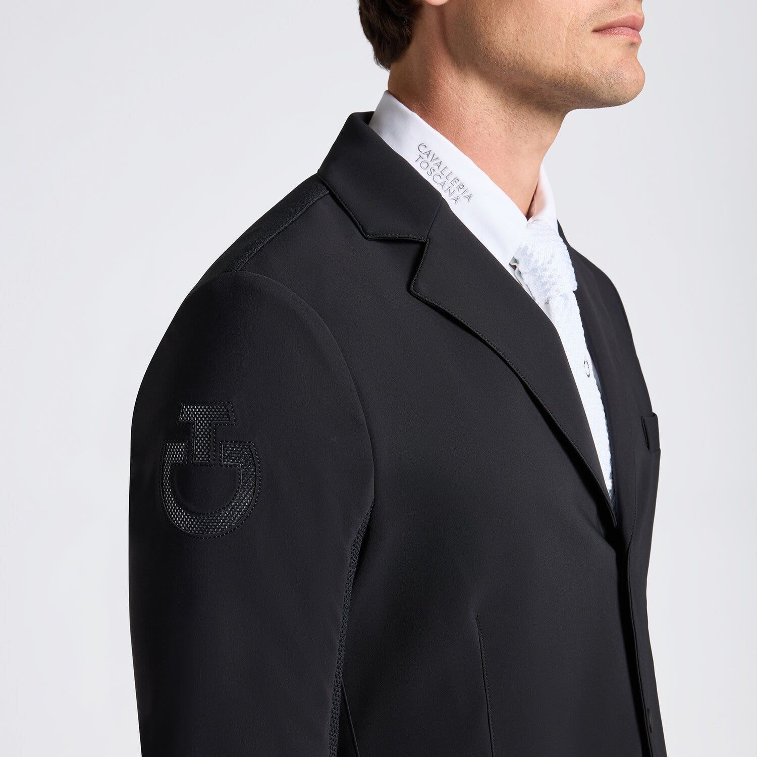 Cavalleria Toscana Lightweight men's riding jacket. BLACK-3