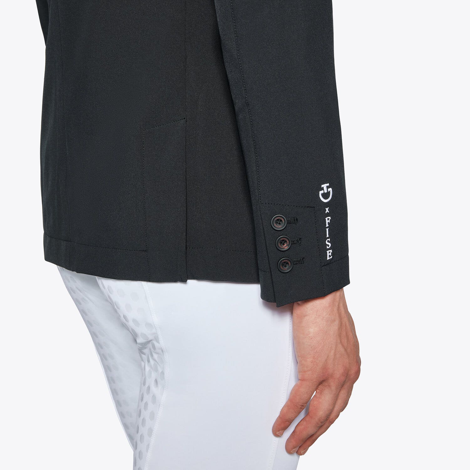 Cavalleria Toscana Men's FISE competition jacket BLACK-3