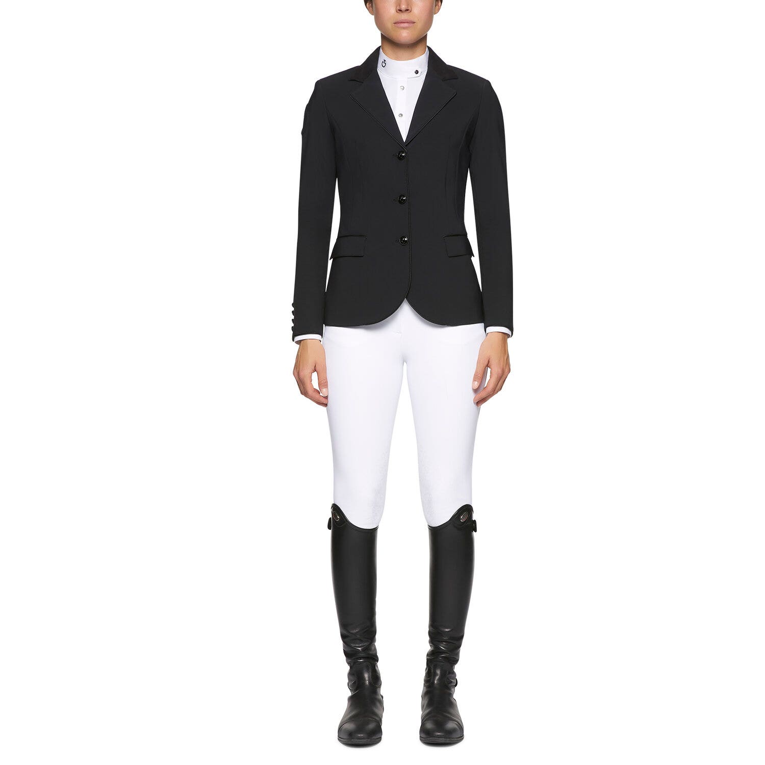 Cavalleria Toscana Women`s competition riding jacket BLACK-1