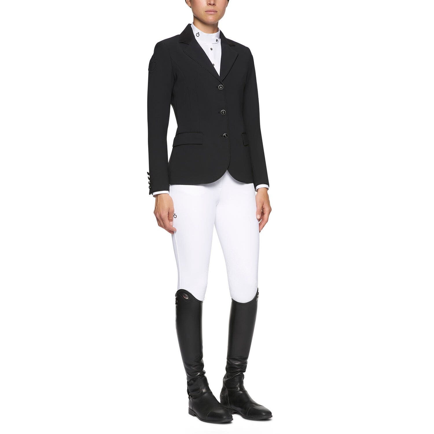 Cavalleria Toscana Women`s competition riding jacket BLACK-2