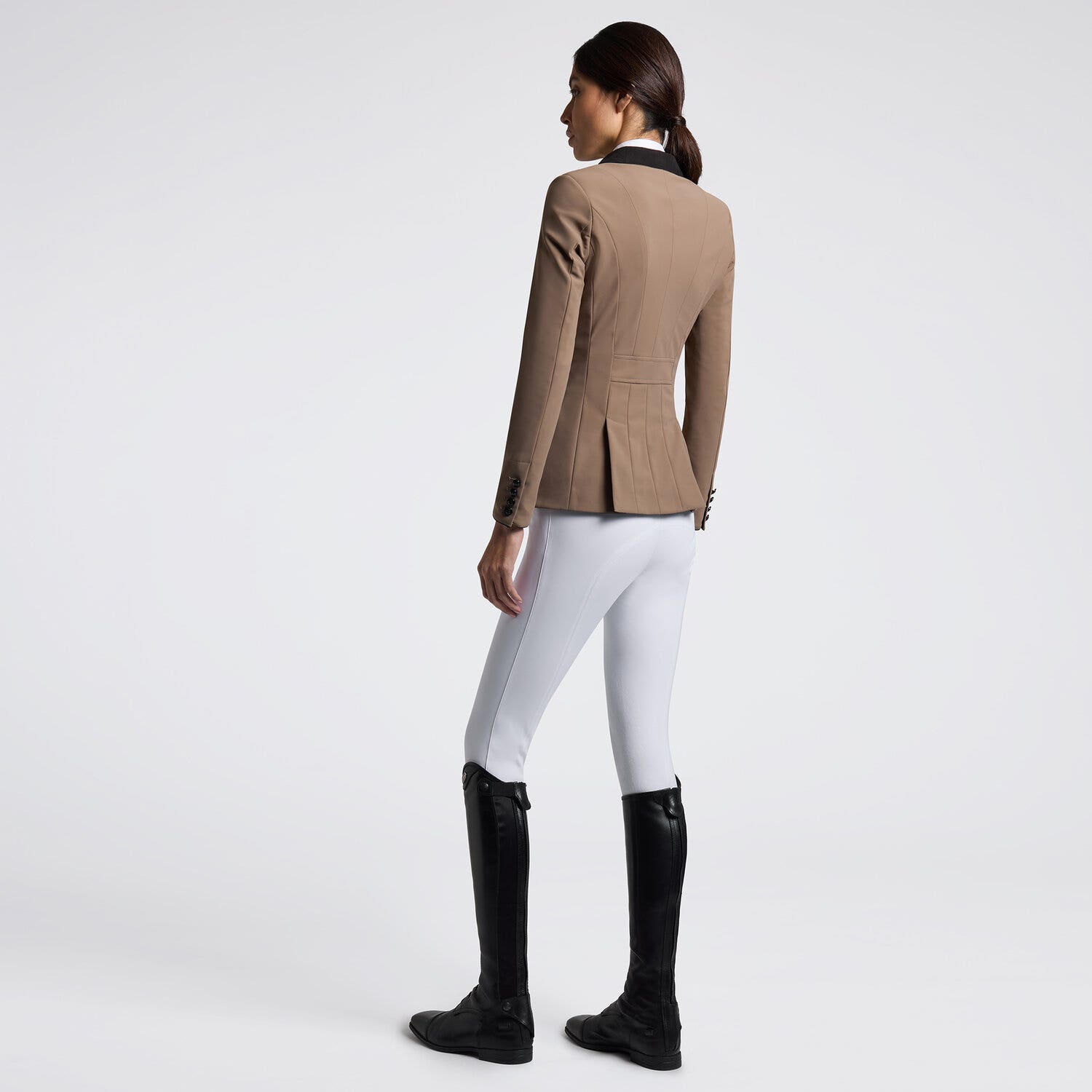 Cavalleria Toscana Cavalleria Toscana Women's Competition Jacket with Buttons WALNUT/BLACK-2