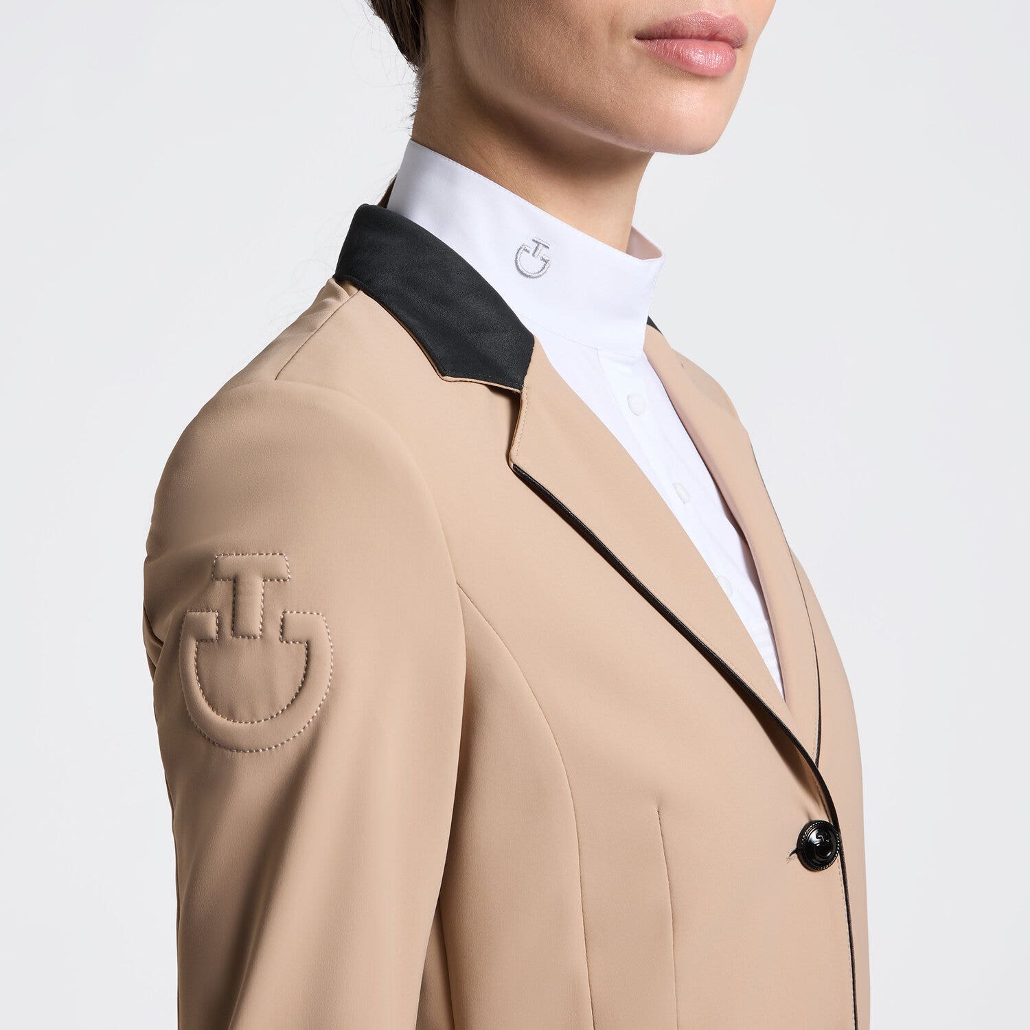 Cavalleria Toscana Cavalleria Toscana Women's Competition Jacket with Buttons BRUSH-3