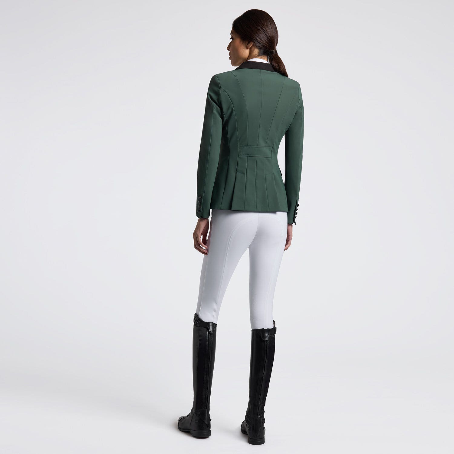 Cavalleria Toscana Cavalleria Toscana Women's Competition Jacket with Buttons JUNGLE GREEN-2