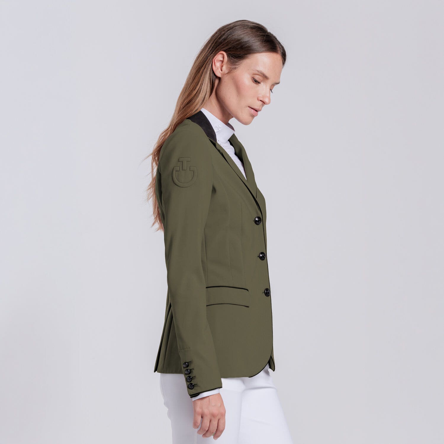 Cavalleria Toscana GIACCA DA CONCORSO CON BOTTONI DA DONNA WINTER MOSS-2