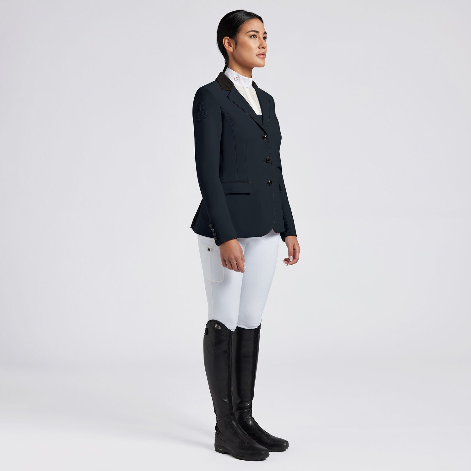Cavalleria Toscana Giacca sartoriale donna da concorso. NAVY-1