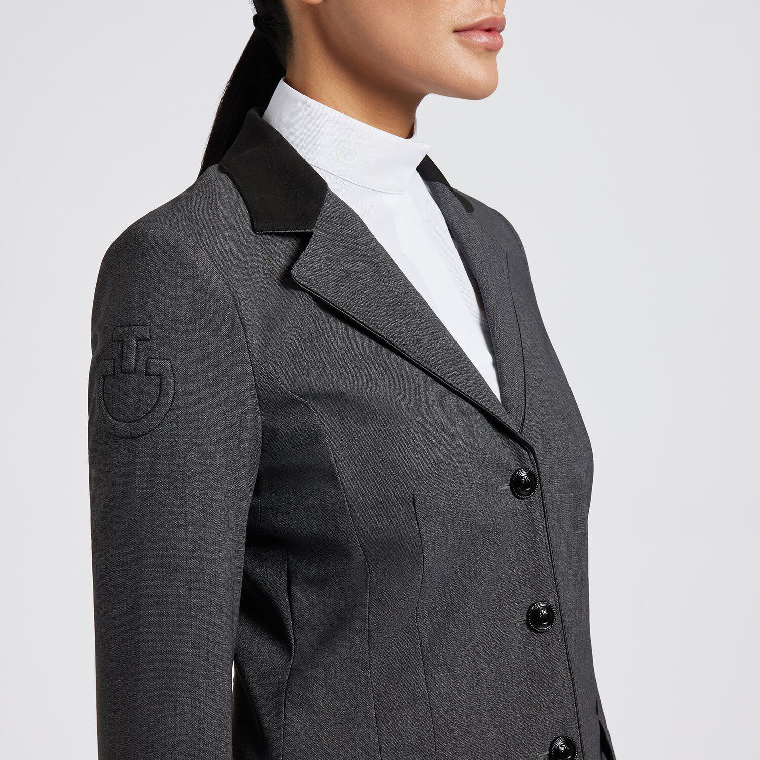 Cavalleria Toscana Cavalleria Toscana Women's Competition Jacket with Buttons F990-2