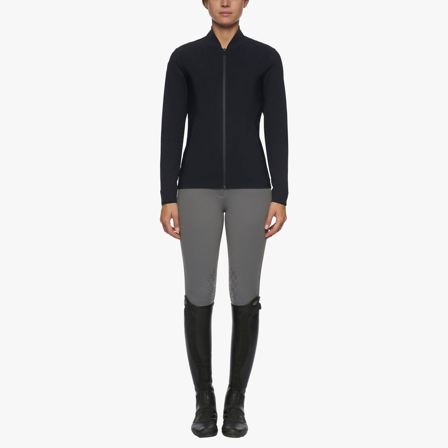 Women's embossed jersey jacket