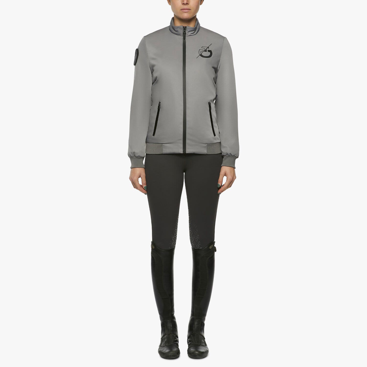 Cavalleria Toscana CT Team women's bomber GREY-2