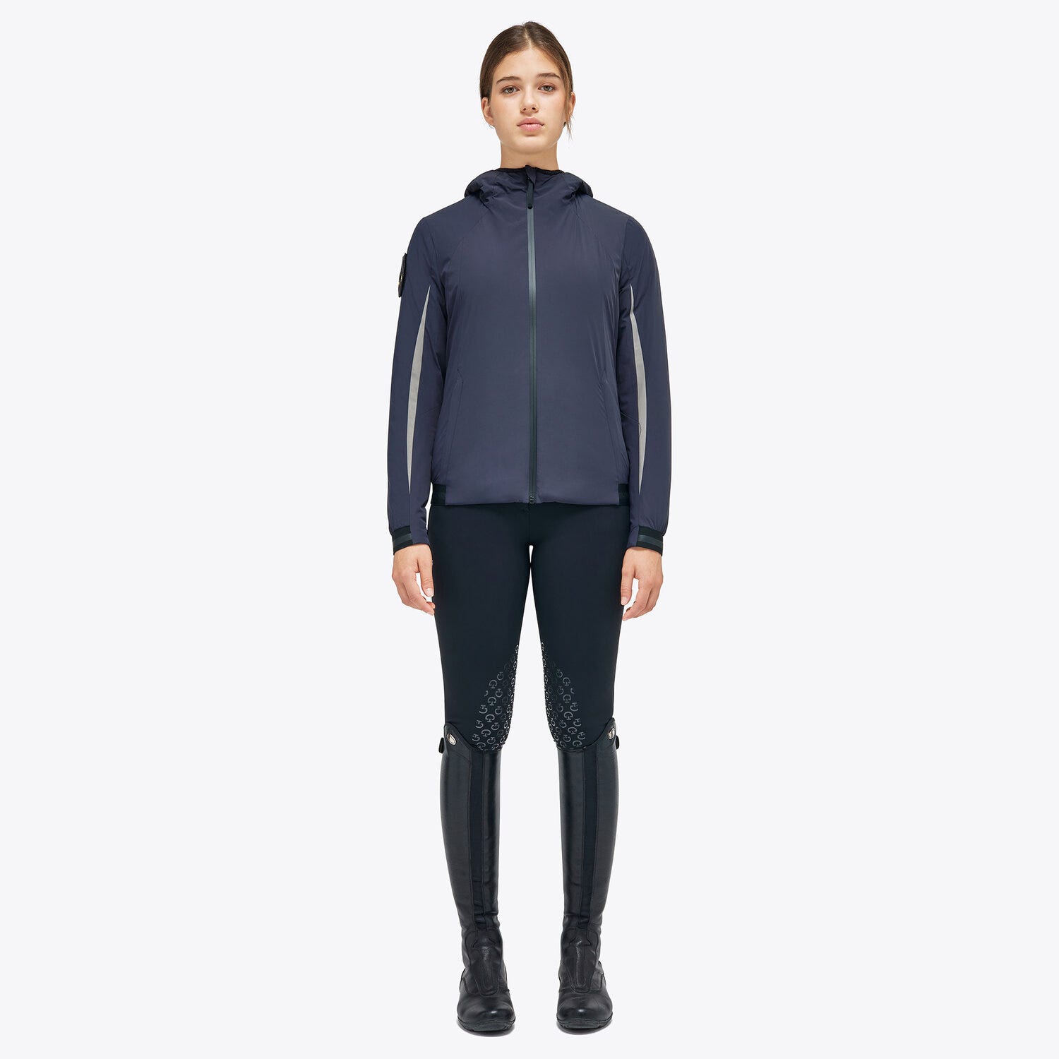 Women's jacket in stretch nylon