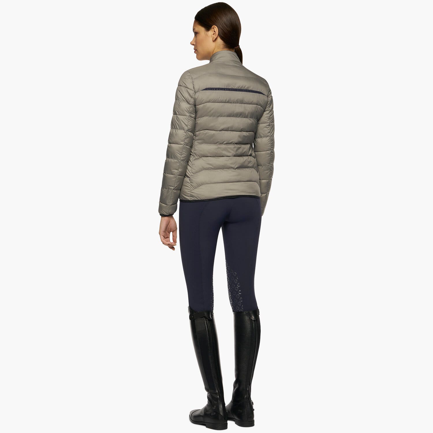 Cavalleria Toscana Women’s quilted nylon puffer jacket MEDIUM GREY-2