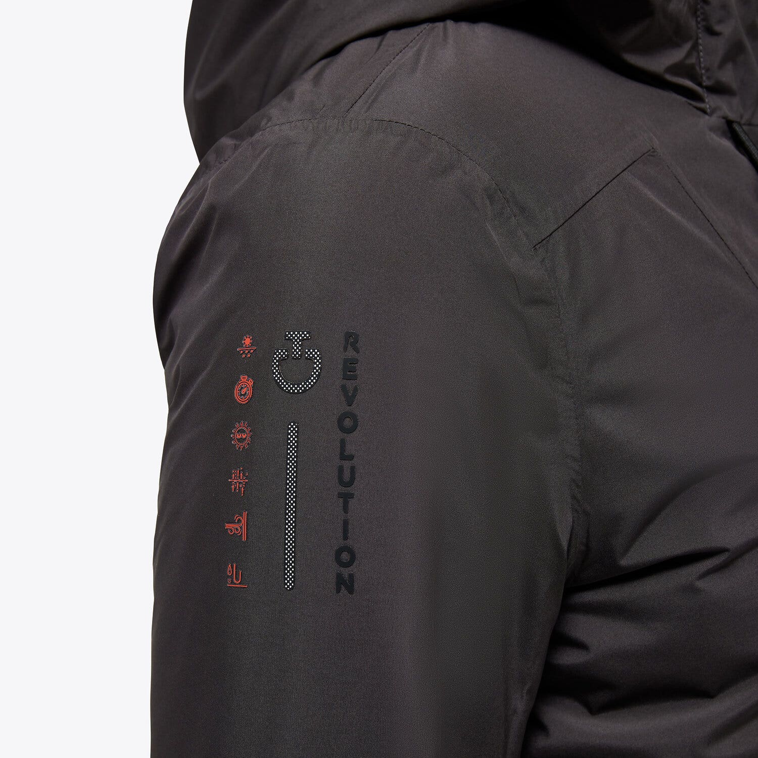 Cavalleria Toscana REVO All season hooded jacket CHARCOAL GREY-3