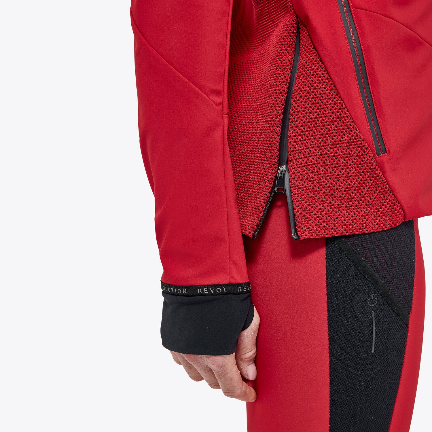 Cavalleria Toscana Women’s softshell windcheater RED-12