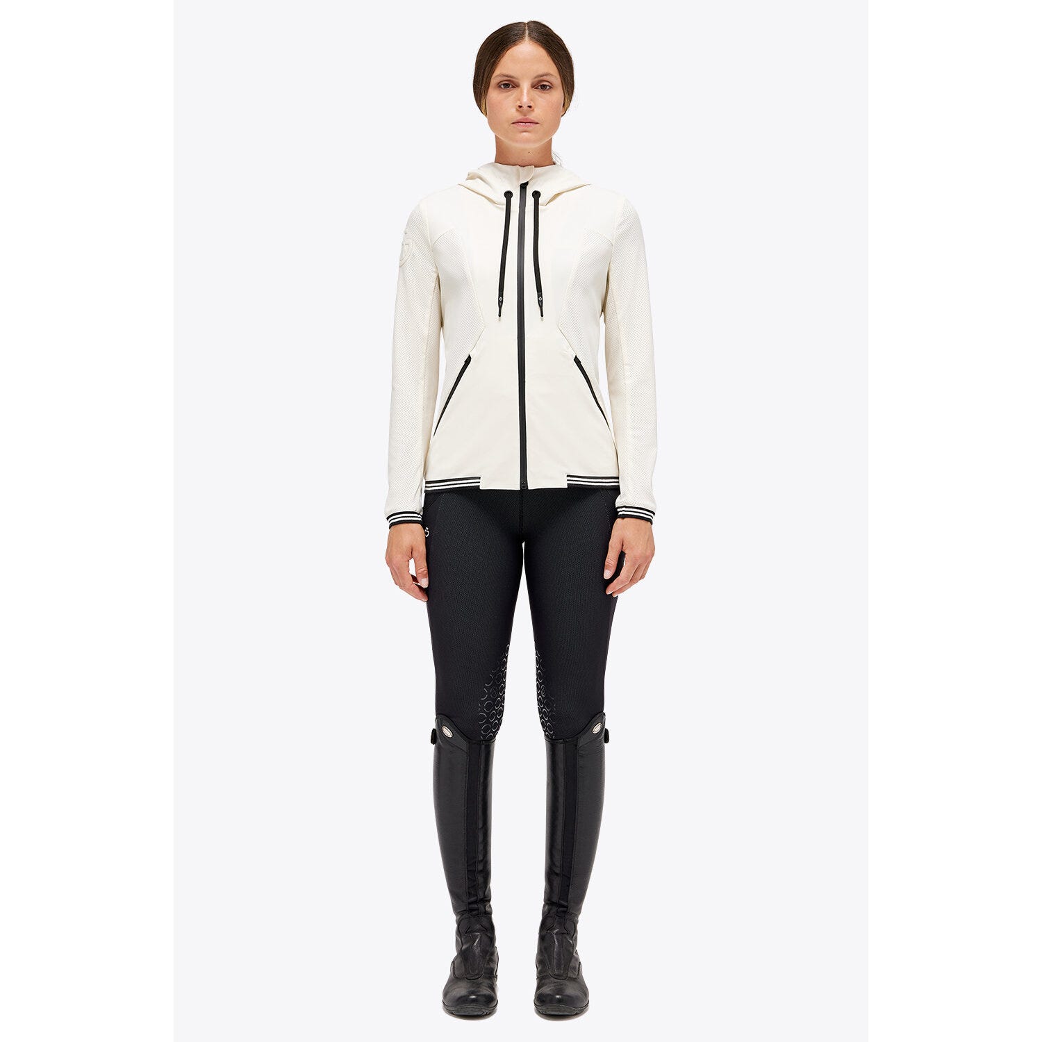 Perforated  Jersey Full Zip Hooded Softshell