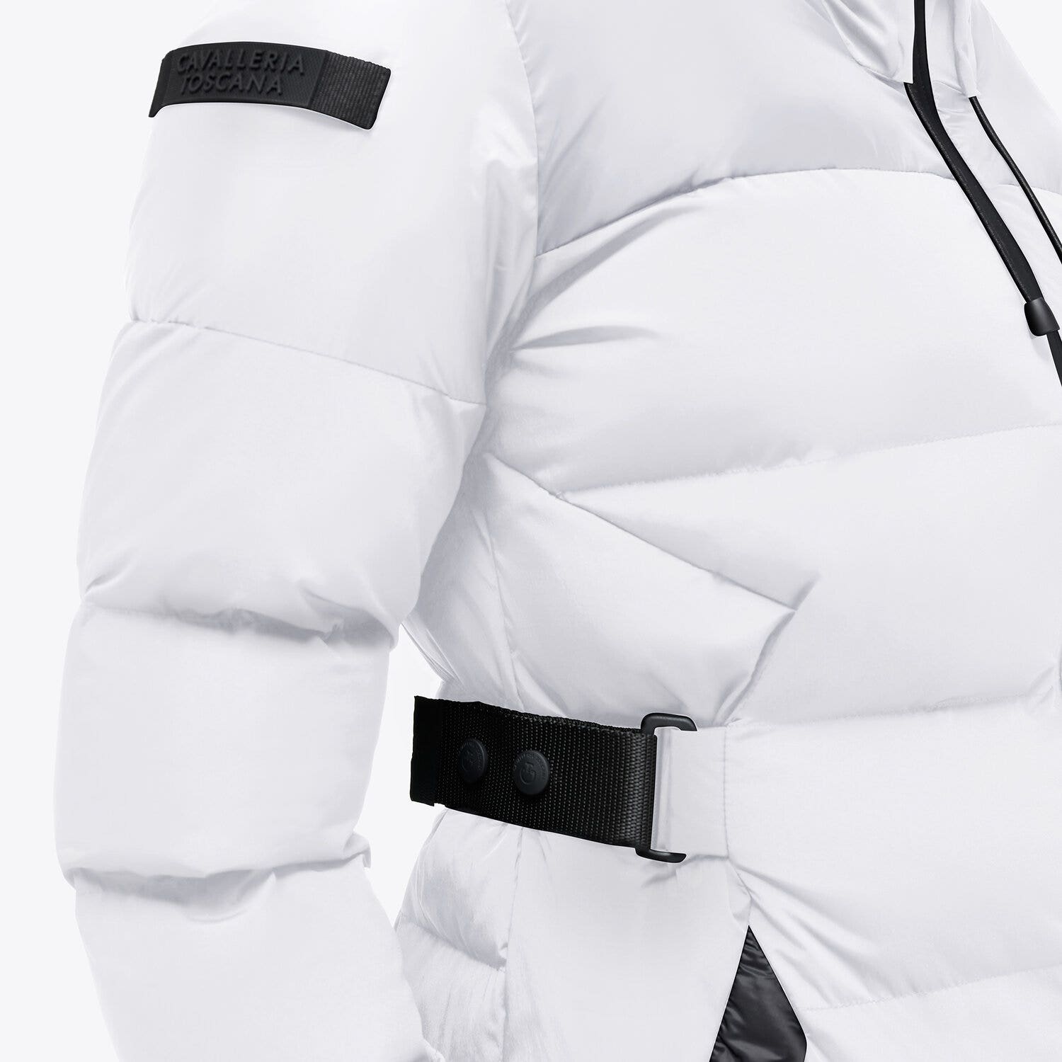 Cavalleria Toscana Women's long down jacket Off-White-3