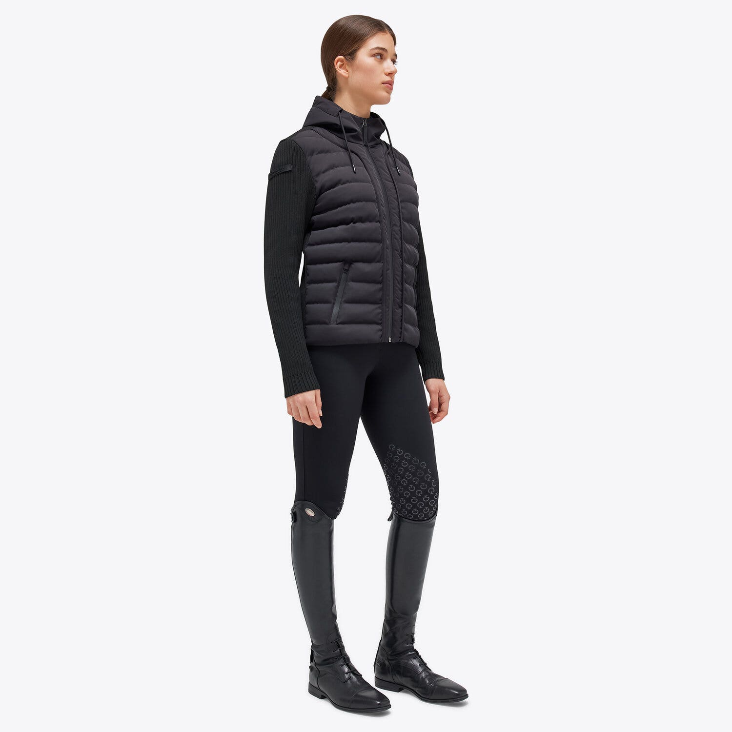 Cavalleria Toscana Women's puffer jacket BLACK-1