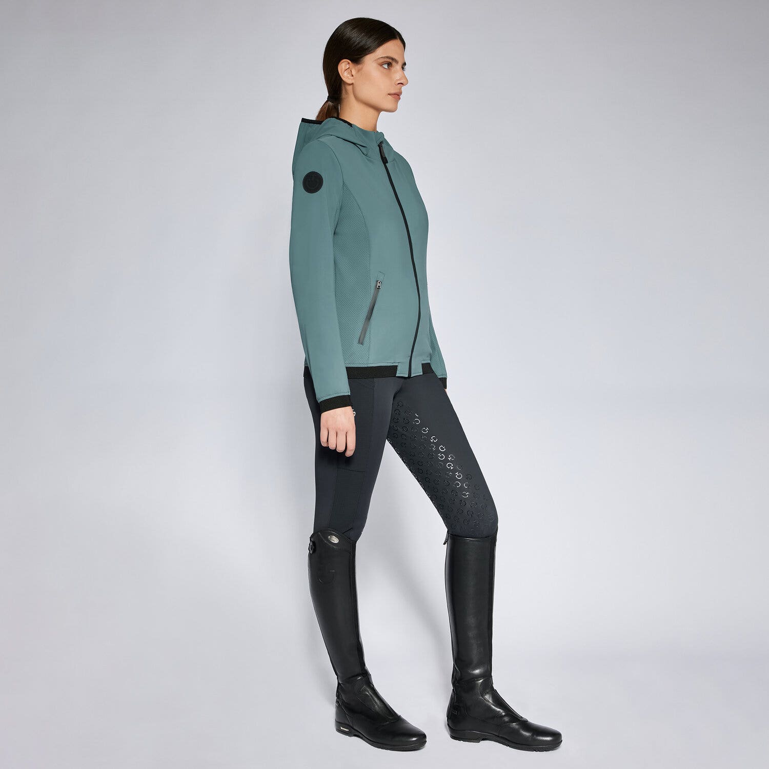 Cavalleria Toscana Women's softshell PETROLEUM-1